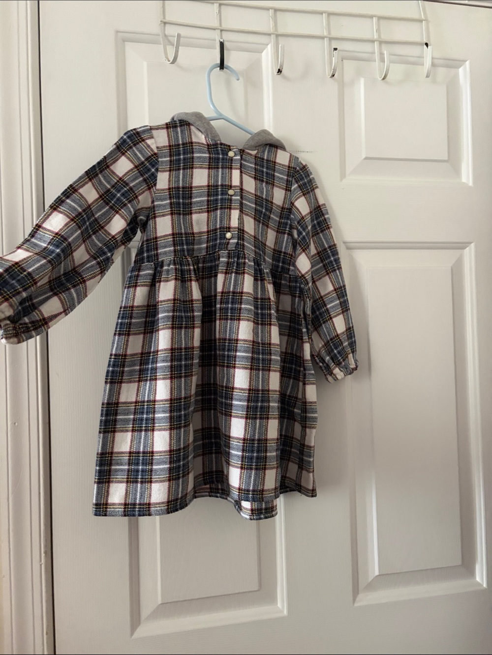 Zara plaid fall dress with hood